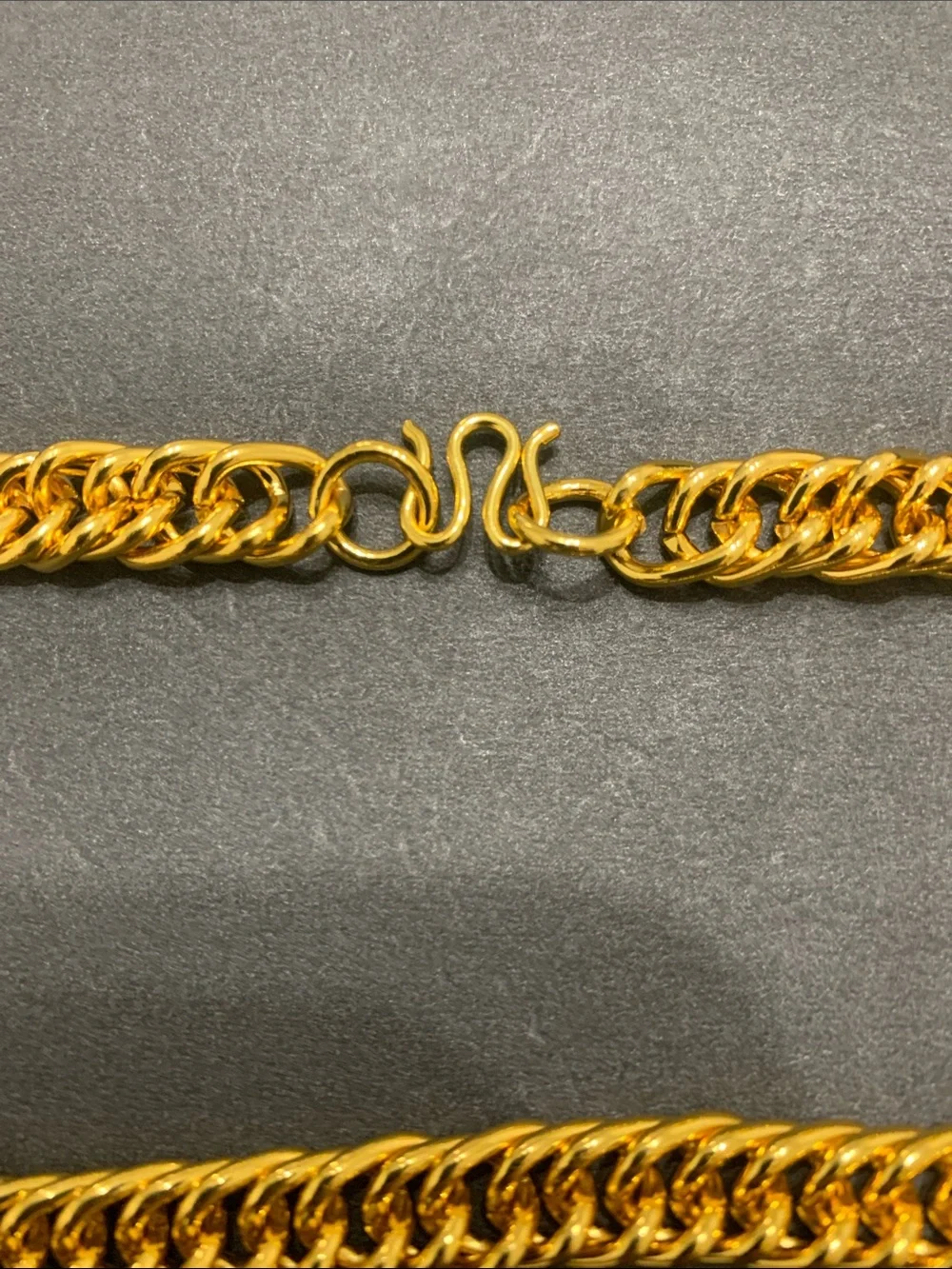 Gold-Tone Cuban Link Chain Necklace